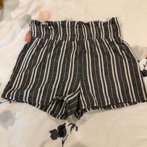 Wild Fable Grey and White Striped Shorts